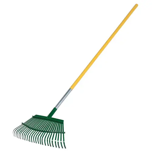 Lawn Rake 58" 25 Tine Steel Aluminum Handle - pack of 12