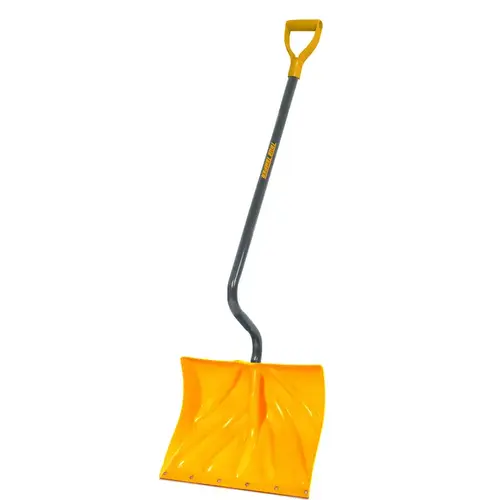 Poly Combo Ergonomic Handle Snow Shovel, 13-1/2 in L x 18 in W Blade, 36 in L Steel Handle Poly Combo Ergonomic Handle Snow Shovel, 13-1/2 in L x 18 in W Blade, 36 in L Steel Handle