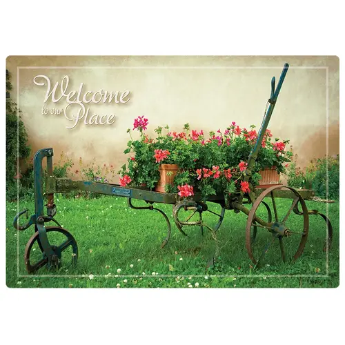 PLACEMAT WELCOME TO OUR PLACE 9.75X14 PLACEMAT WELCOME TO OUR PLACE 9.75X14