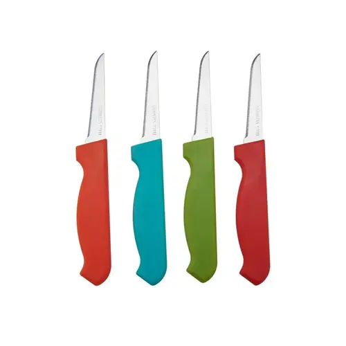 Knife Set 3" L Stainless Steel Paring 4 pc Assorted