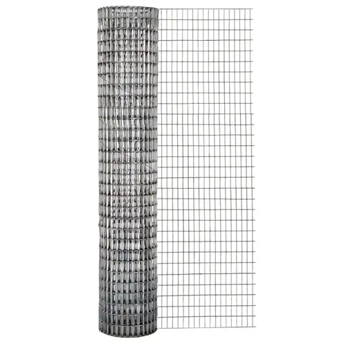 Welded Wire Fence 30" W X 10 ft. L Steel 1" W Mesh Gray/Silver Welded Wire Fence 30" W X 10 ft. L Steel 1" W Mesh Gray/Silver