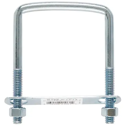 Square Bend U Bolt 3/8" S X 3" W X 4" L Coarse Zinc-Plated Steel Zinc-Plated - pack of 10 Square Bend U Bolt 3/8" S X 3" W X 4" L Coarse Zinc-Plated Steel Zinc-Plated - pack of 10