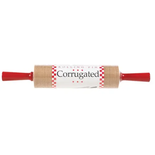 Bethany 17.25 Wood Corrugated Rolling Pin