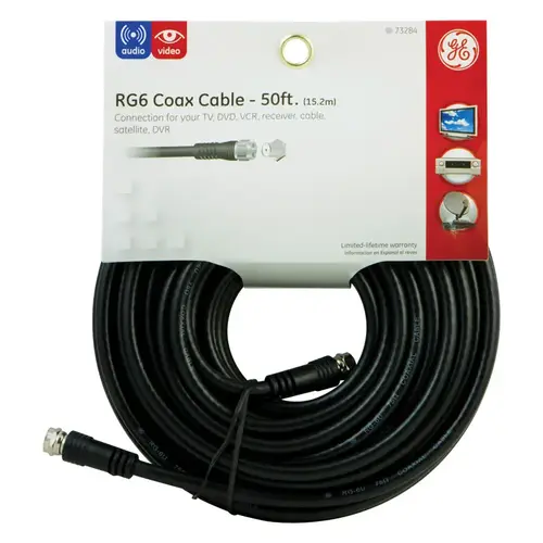 Coaxial Cable 50 ft. Black Coaxial Cable 50 ft. Black