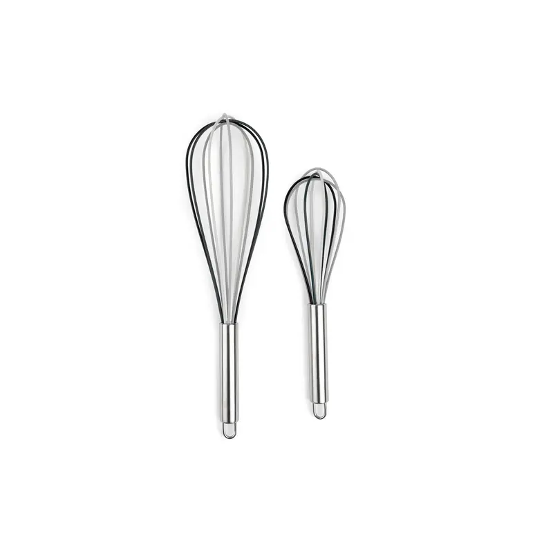 Core Home Whisk Set Gray Silicone/Stainless Steel Gray Pair AC29831