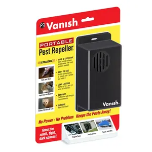 VANISH P7826 Electronic Pest Repeller Portable Battery-Powered For Outdoor Pests