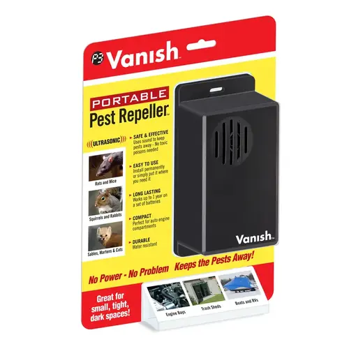 Electronic Pest Repeller Portable Battery-Powered For Outdoor Pests