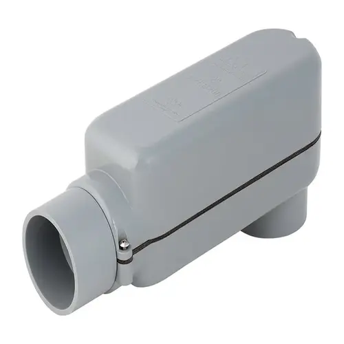 EZLB 2 In. Gray Molded PVC Service Entrance Conduit Body