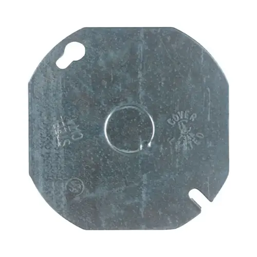 Ceiling Box Cover Octagon Steel 2 gang For Cover Existing Box When Not in Use Silver Ceiling Box Cover Octagon Steel 2 gang For Cover Existing Box When Not in Use Silver