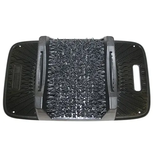 Boot/Shoe Scraper 10" W X 17.5" L Black/Gray AstroTurf Black/Gray Cinder