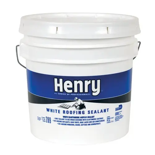 Roofing Sealant Smooth White Elastomeric Acrylic 3-1/2 gal White Roofing Sealant Smooth White Elastomeric Acrylic 3-1/2 gal White