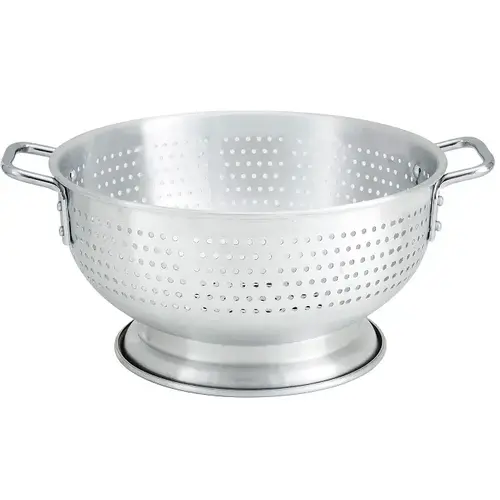 COLANDER WITH BASE HANDLE ALUMINUM COLANDER WITH BASE HANDLE ALUMINUM