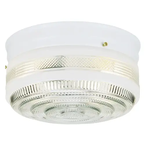 Ceiling Fixture 5" H X 8.75" W X 8.75" L White White Ceiling Fixture 5" H X 8.75" W X 8.75" L White White