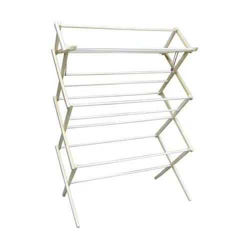 Clothes Drying Rack 51.5" H X 35.5" W X 16" D Wood Accordian Collapsible - pack of 2 Clothes Drying Rack 51.5" H X 35.5" W X 16" D Wood Accordian Collapsible - pack of 2