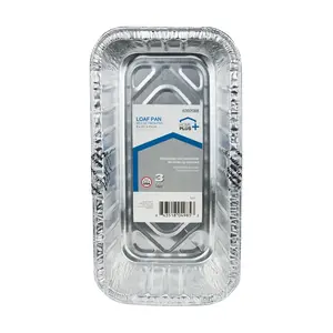 Home Plus D51030-XCP12 Loaf Pan Durable Foil 3-3/4" W X 8" L Silver Silver - pack of 12