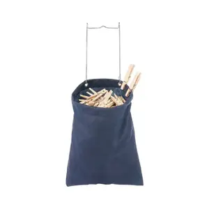 Whitmor 6369-201 Clothes Pin Bag Blue Polyester Blue