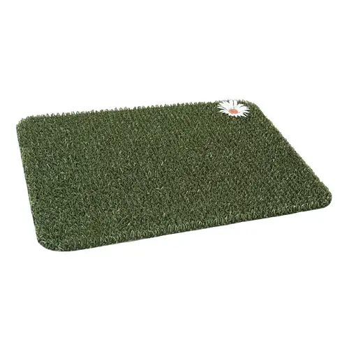 Door Mat Clean Machine 24" L X 18" W Green Daisy AstroTurf Green Door Mat Clean Machine 24" L X 18" W Green Daisy AstroTurf Green