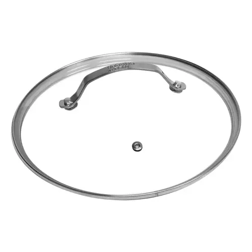 Lid Glass/Stainless Steel 12" Clear Clear Lid Glass/Stainless Steel 12" Clear Clear