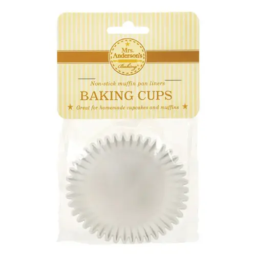 Texas Size Muffin Cups Mrs. Anderson's White 24 White Texas Size Muffin Cups Mrs. Anderson's White 24 White
