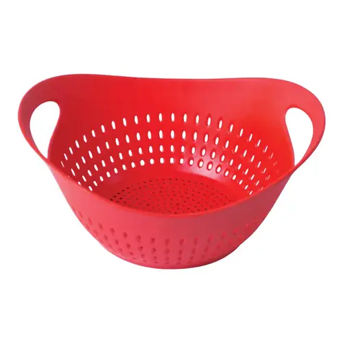 Colander Homegrown Gourmet Red Bamboo 4 qt Red