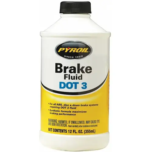 Brake Fluid DOT 3 12 oz - pack of 12 Brake Fluid DOT 3 12 oz - pack of 12