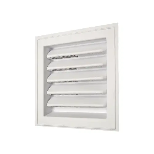 Wall Louver 8" W X 8" L White Plastic White Wall Louver 8" W X 8" L White Plastic White