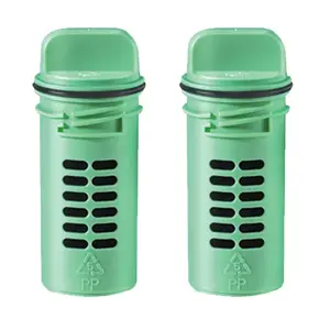 Fluidmaster 8202P8 Septic Tank Refill Cartridge Flush N' Sparkle Green Plastic Green Pair