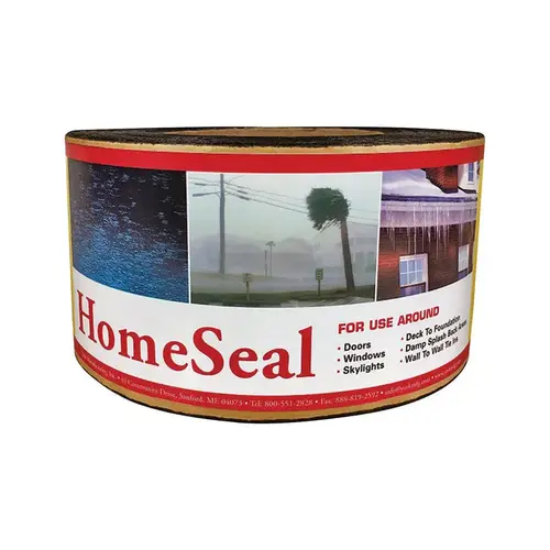 Flashing HomeSeal 9" W X 900" L Ashphalt/Polyethylene Black Black