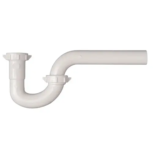 J-Bend 1-1/4" Slip X 1-1/4" D Slip Plastic White