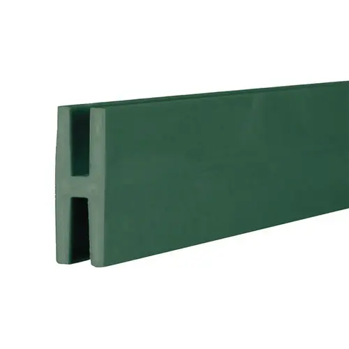 H-Channel 0.74" W X 8 ft. L Dark Green Plastic Dark Green