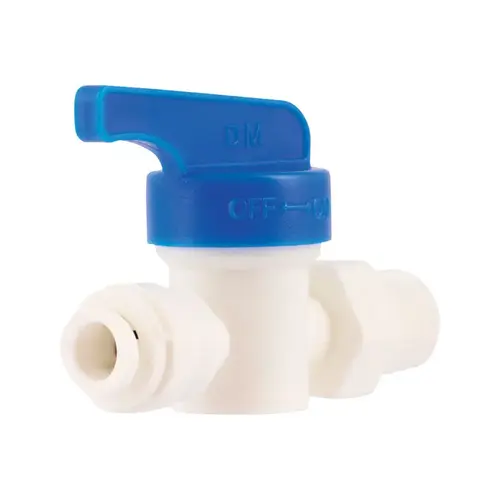 Straight Valve 1/4" MIP X 1/4" MIP Polystyrene