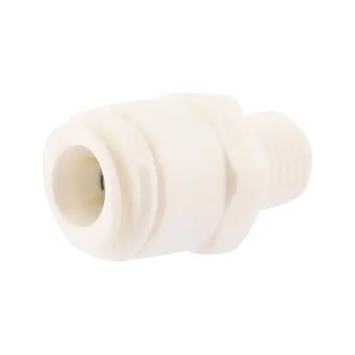 Threaded Adapter Push to Connect 3/8" OD X 1/4" D MIP Polypropylene Threaded Adapter Push to Connect 3/8" OD X 1/4" D MIP Polypropylene