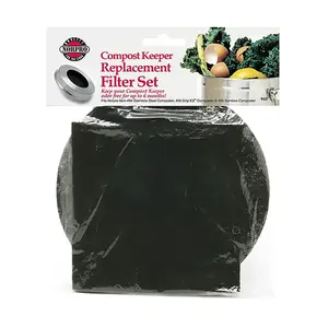 Norpro 94F 6.5 In. Round & 4.75 In. Square Stainless Steel Compost Keeper Filter (2-Count) Pair