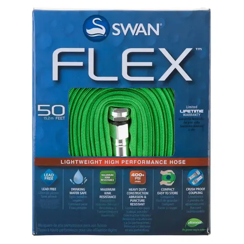 Lightweight Garden Hose Flex 1/2" D X 50 ft. L Expandable Green Green Lightweight Garden Hose Flex 1/2" D X 50 ft. L Expandable Green Green