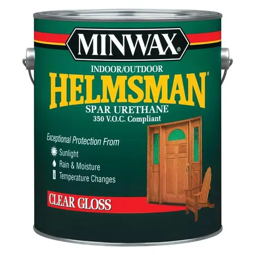 Spar Urethane Helmsman Gloss Clear Oil-Based 1 gal Clear - pack of 2 Spar Urethane Helmsman Gloss Clear Oil-Based 1 gal Clear - pack of 2