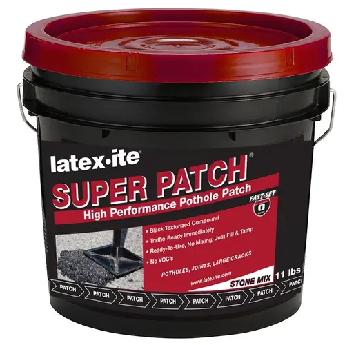 Asphalt Patch Super Patch Black Asphalt Asphalt 1 gal Black - pack of 6 Asphalt Patch Super Patch Black Asphalt Asphalt 1 gal Black - pack of 6