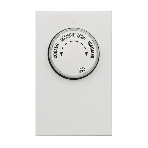 Double Pole Line Voltage Thermostat Heating Dial White Double Pole Line Voltage Thermostat Heating Dial White