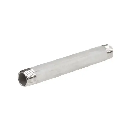 Nipple 1-1/4" MPT T Stainless Steel 6" L Nipple 1-1/4" MPT T Stainless Steel 6" L