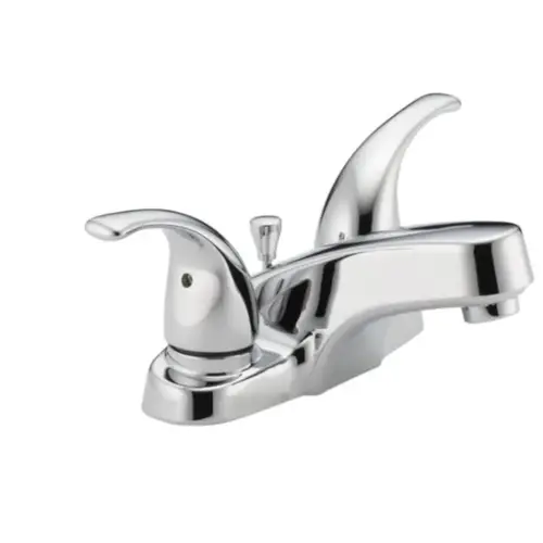 Peerless Tunbridge Series Bathroom Faucet, 1.2 gpm, 2-Faucet Handle, Metal, Chrome Plated, Lever Handle Peerless Tunbridge Series Bathroom Faucet, 1.2 gpm, 2-Faucet Handle, Metal, Chrome Plated, Lever Handle