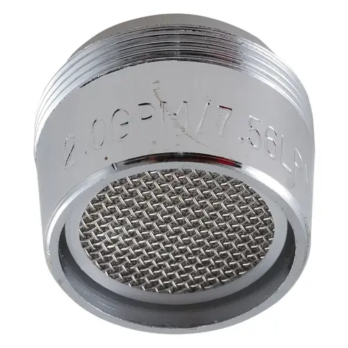 Faucet Aerator Male Thread 15/16" x 55/64" Chrome Plated Chrome Plated Faucet Aerator Male Thread 15/16" x 55/64" Chrome Plated Chrome Plated
