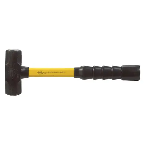 Blacksmith's Double-Face Steel-Head Sledge Hammer, 3 lb, 14 in SG Grip Handle Yellow Blacksmith's Double-Face Steel-Head Sledge Hammer, 3 lb, 14 in SG Grip Handle Yellow