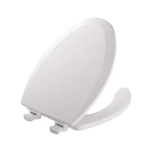 TOILET SEAT ELONG OPEN FRONT White TOILET SEAT ELONG OPEN FRONT White