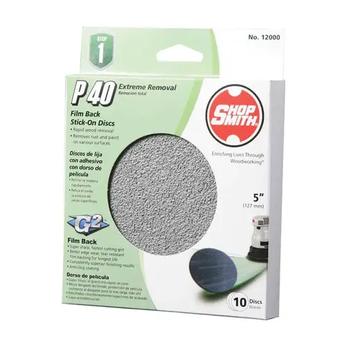 Sanding Disc 5" Aluminum Oxide Adhesive 40 Grit Coarse Sanding Disc 5" Aluminum Oxide Adhesive 40 Grit Coarse