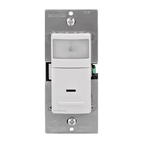 Switch Decora 15 amps Single Pole or 3-way Motion Sensor White White Switch Decora 15 amps Single Pole or 3-way Motion Sensor White White
