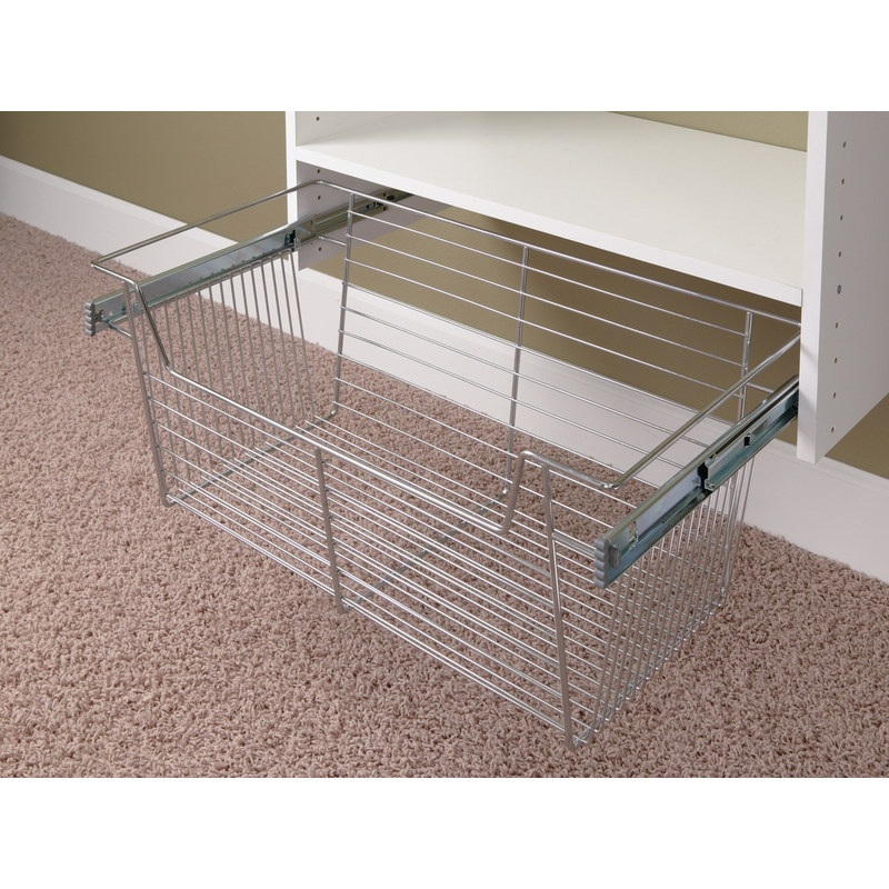 Easy Track 9211-CH Wire Basket, 11 in OAL, 24 in OAW, Metal