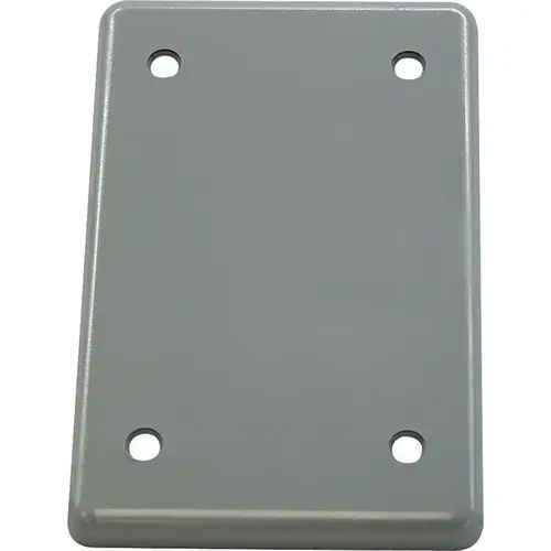 Electrical Cover Rectangle PVC 1 gang For Single Gang FS Type Box Gray
