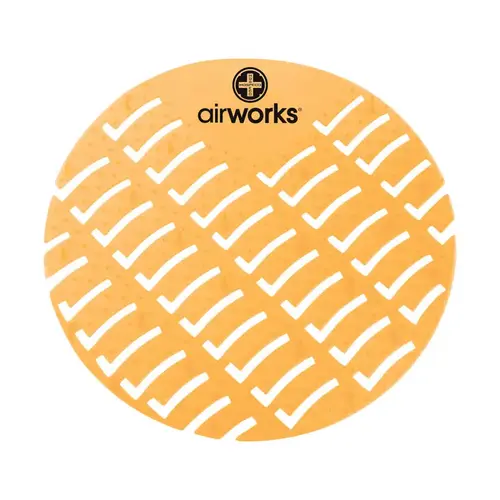 AirWorks Urinal Screen Citrus Grove Light Orange - pack of 10