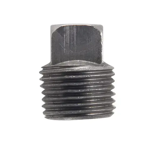 Square Head Plug oration 1/2" MPT Black Steel Black