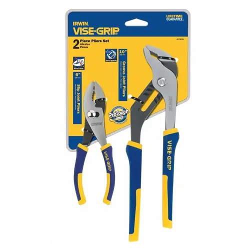 Plier Set, Nickel Chromium Steel, Blue/Yellow Pair Plier Set, Nickel Chromium Steel, Blue/Yellow Pair