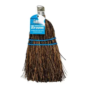 ELITE 207-WPY Broom 4.5" W Stiff Palmyra Fiber Dark brown